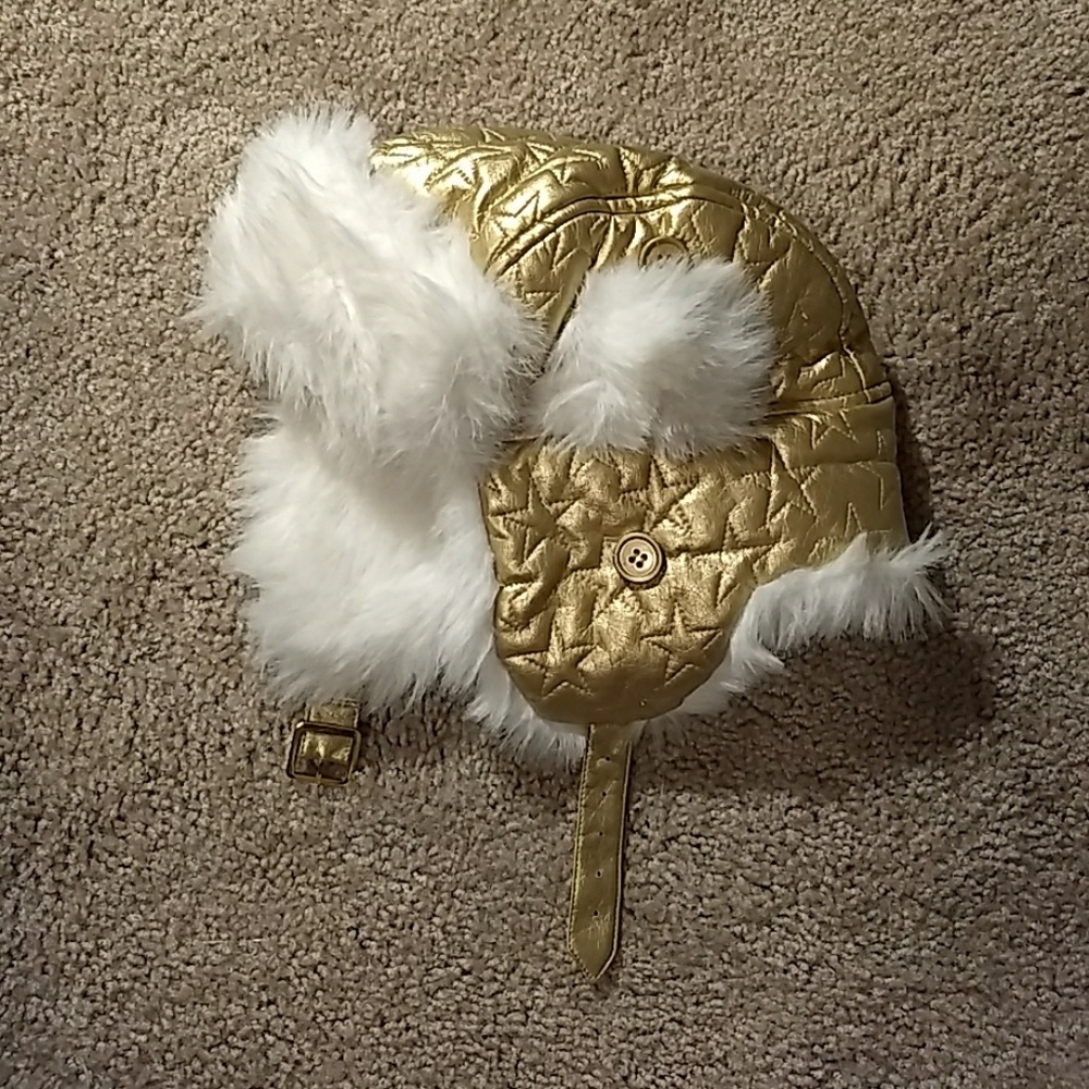 Gold aviator hat